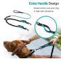 Double Leash Dog Walking Training Retraction Rope Double Dog Leash Reflective Detachable Pet Dog Bungee Elastic Double Leash