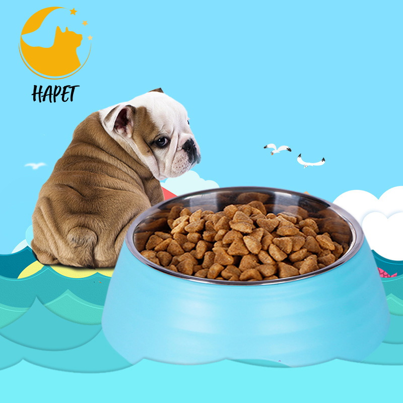 Teddy small and medium-sized dog rice bowl food cat bowl dog pet supplies concave corrugated single bowl