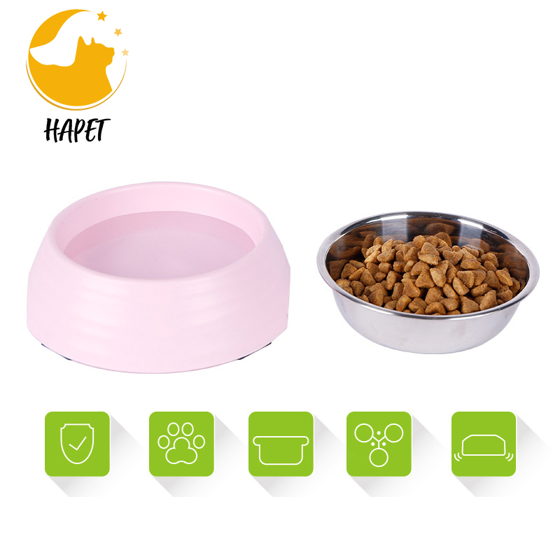 Teddy small and medium-sized dog rice bowl food cat bowl dog pet supplies concave corrugated single bowl
