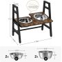 Adjustable Platform Stable Elevated Dog Feeders Raised Bowls for Dogs and Cats