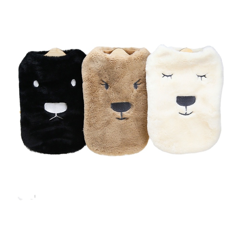 Dog Sweater Vests Warm Fleece Cat Clothes Plush Cute Puppy Kitten Soft Stretchy Pullover for Winter