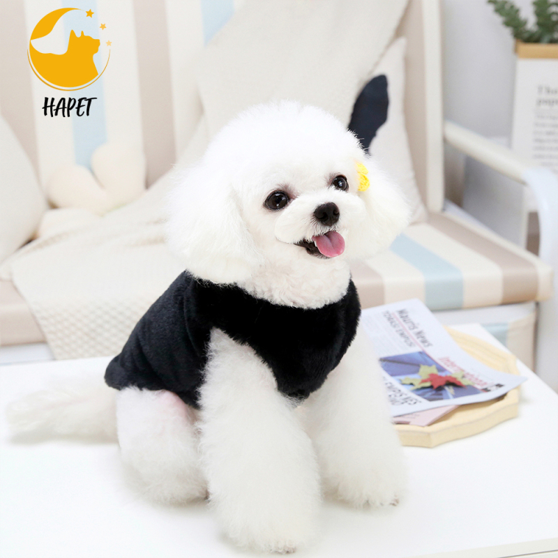 Dog Sweater Vests Warm Fleece Cat Clothes Plush Cute Puppy Kitten Soft Stretchy Pullover for Winter