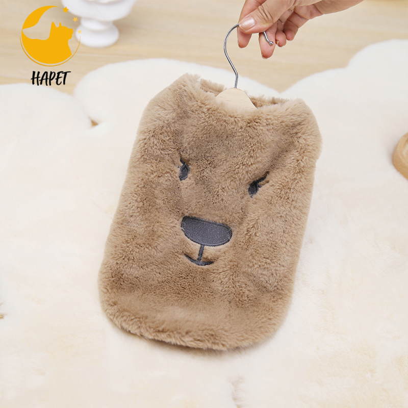 Dog Sweater Vests Warm Fleece Cat Clothes Plush Cute Puppy Kitten Soft Stretchy Pullover for Winter