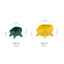 Elevated Cat Water Bowl Ceramic Green Pet Dog Cat Bowls Pet  Square Corner Luxury Ceramic Pet Bowls Feeders