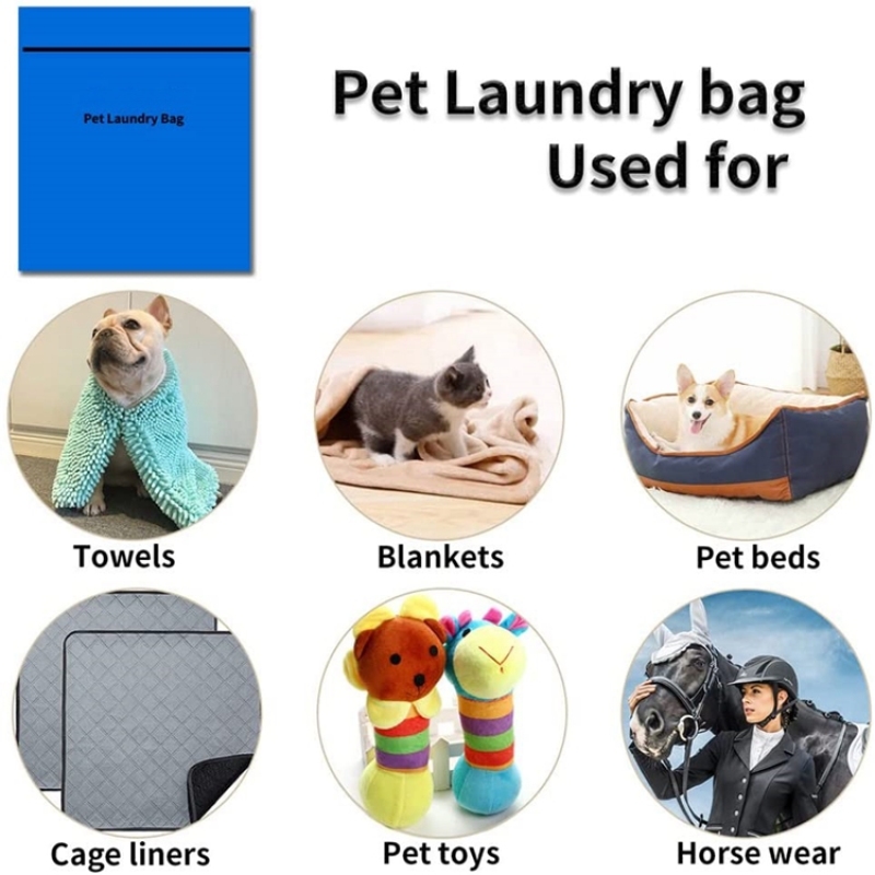 Large Pet Laundry Bag Wash Bag for Pet Bedding Blankets Towels Beds Fleece Ideal for Dog Cat Horse Guinea Pigs