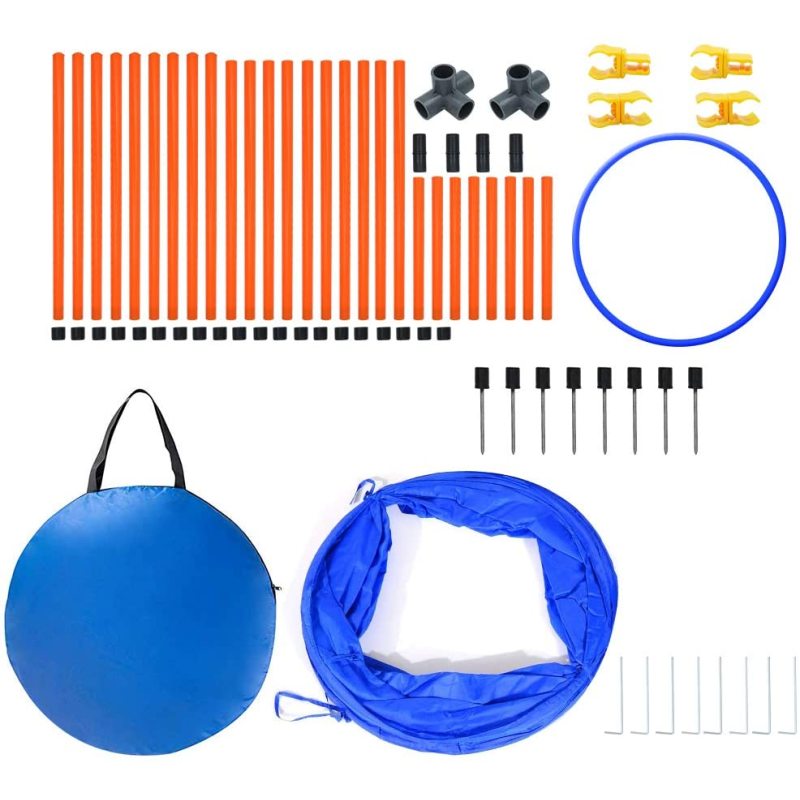 Dog Agility Course Equipment Obstacle Agility Training Starter Kit for Dog And Pet Outdoor Games