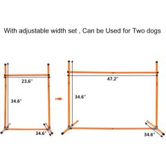 Dog Agility Course Equipment Obstacle Agility Training Starter Kit for Dog And Pet Outdoor Games