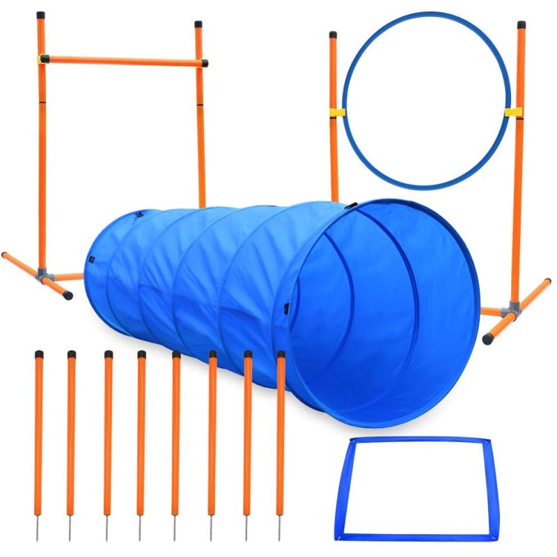 Dog Agility Course Equipment Obstacle Agility Training Starter Kit for Dog And Pet Outdoor Games