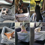 Dog-Car-Booster-Seat Upgrade Metal Frame Construction with Clip-On Safety Leash and Dog Blanket,Perfect for Small Pets up to 20l