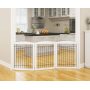 Extra Wide and Tall Dog gate for The House, Doorway, Stairs, Freestanding Fold able Wire Pet Gate