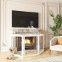 Extra Wide and Tall Dog gate for The House, Doorway, Stairs, Freestanding Fold able Wire Pet Gate
