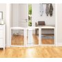 Extra Wide and Tall Dog gate for The House, Doorway, Stairs, Freestanding Fold able Wire Pet Gate