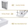Extra Wide and Tall Dog gate for The House, Doorway, Stairs, Freestanding Fold able Wire Pet Gate
