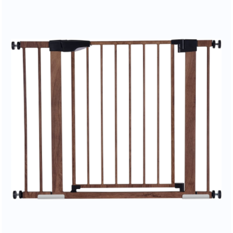 Ideal for Stairs and Doorways Metal Baby Gate Easy Install Pressure Mounted Dog Gate