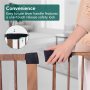 Ideal for Stairs and Doorways Metal Baby Gate Easy Install Pressure Mounted Dog Gate