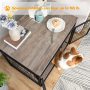 Dog Crate Furniture, Wooden Dog Crate End Side Table, Dog Kennels with 3 Doors Indoor, Decorative Style Mesh Pet Crate for Large