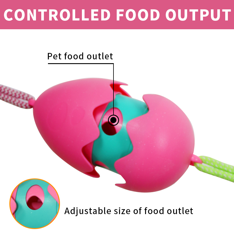 Hot selling dog leaky ball dog bite-resistant outdoor strong leash Puzzle dog toy