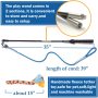 Interactive Pole Toy for Dogs Chase Fleece Rope Tether Lure Toy to Outdoor Exercise and Training Toys