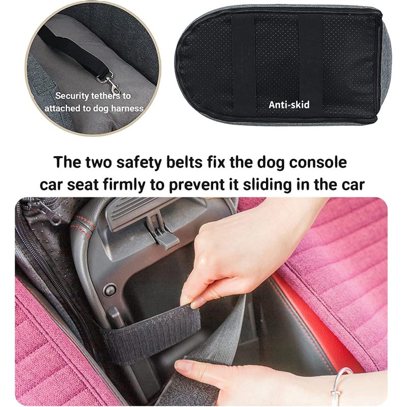 Dog Car Seat Pet Supplies - Travel Bags for Portable Console Cat Seat Washable Booster Seat