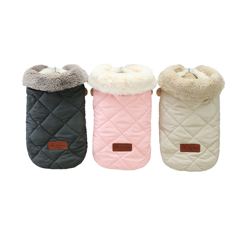 Dog Winter Coat Fleece Lining Extra Warm Dog Quilted Winter Vest  for Small Dogs Puppy Coats