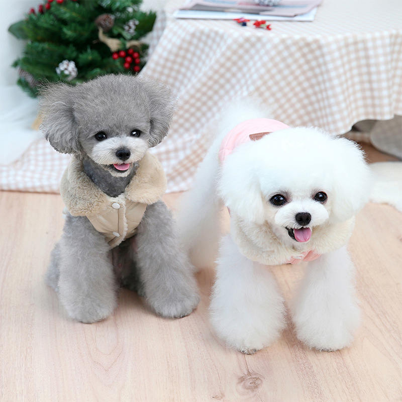 Dog Winter Coat Fleece Lining Extra Warm Dog Quilted Winter Vest  for Small Dogs Puppy Coats