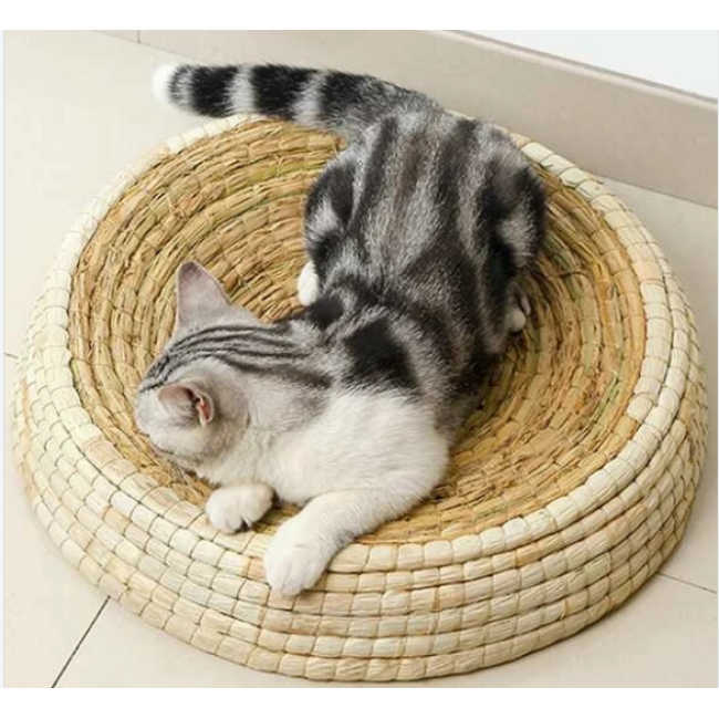 Bowl-shaped cat scratch board nest wear-resistant toy claw pad willow grass nest supplies