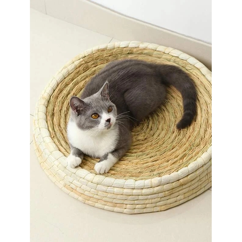Bowl-shaped cat scratch board nest wear-resistant toy claw pad willow grass nest supplies