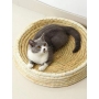 Bowl-shaped cat scratch board nest wear-resistant toy claw pad willow grass nest supplies