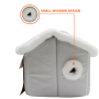 Indoor Dog House Warm Dog Bed Plush Pet House Dog Cat Kennel