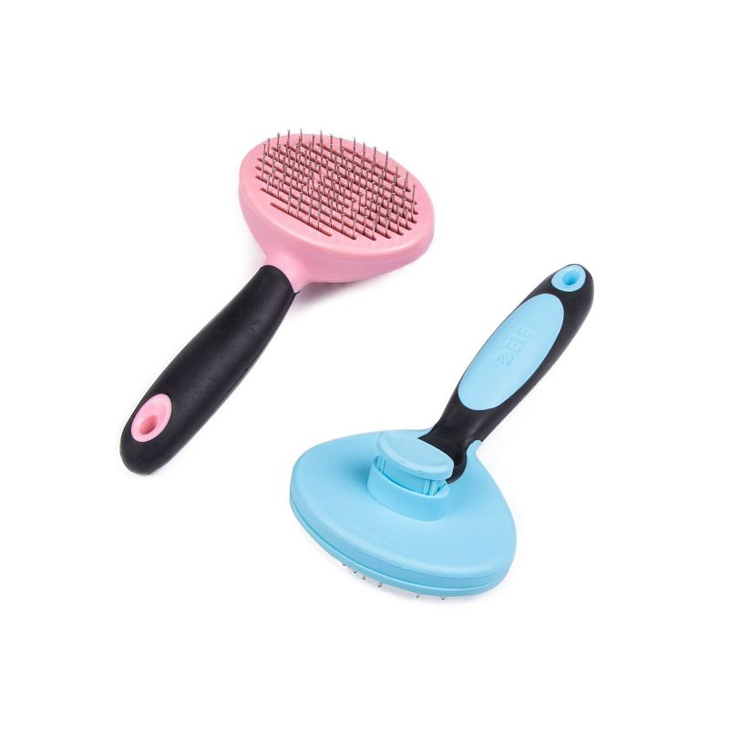 Professional Pet Dog  And Cat Slicker Brush Round Cleaning Grooming Comb