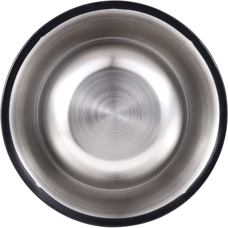 Stainless Steel Dog Bowl with Rubber Base for Food and Water Pet Food