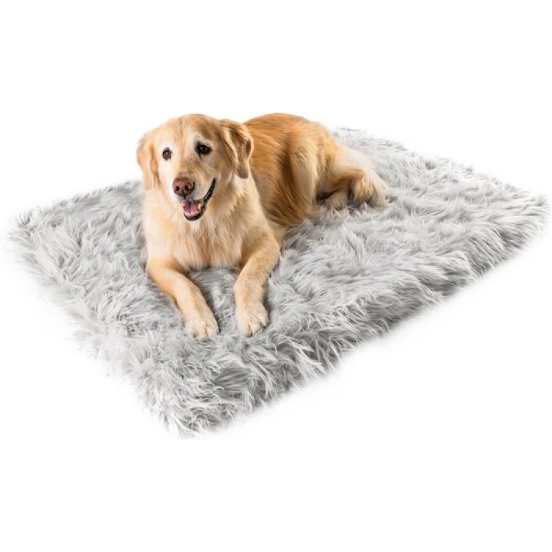 Removable Cover Dog Bed Orthopedic Pillow Dog Bed Faux Fur Rectangular Pet Beds
