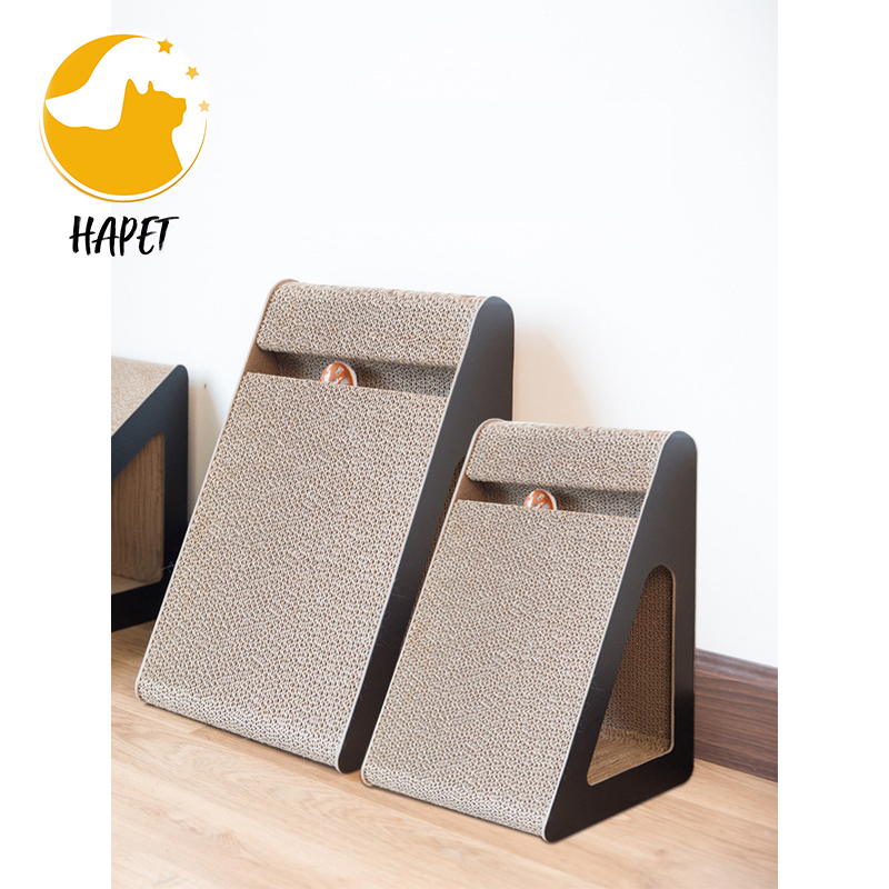 Protecting Furniture Cat Scratching Cardboard Triangle Cat Scratcher Slope Corrugated Scratch Pad