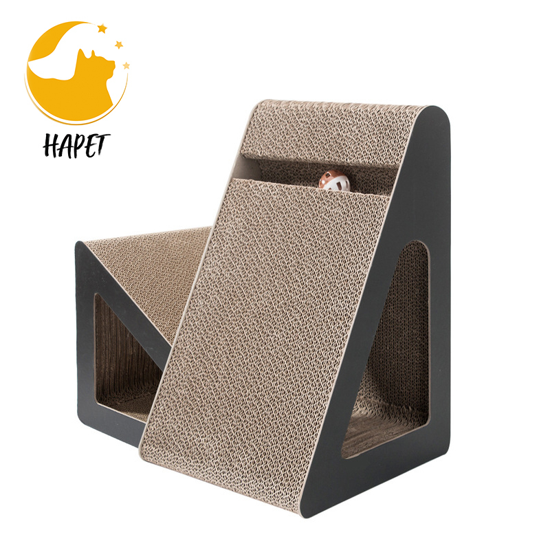 Protecting Furniture Cat Scratching Cardboard Triangle Cat Scratcher Slope Corrugated Scratch Pad