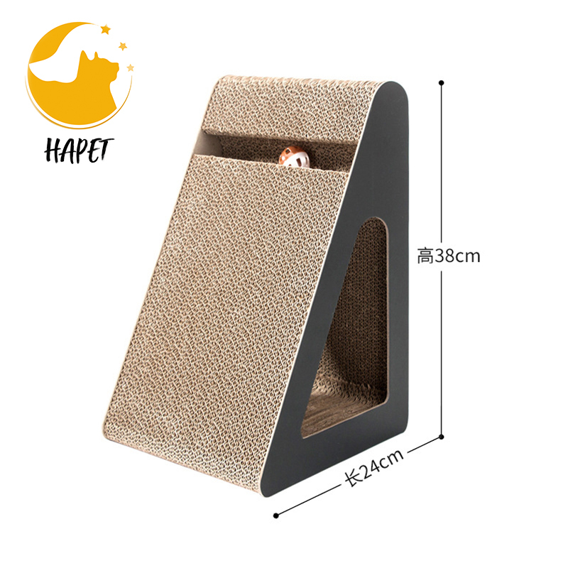 Protecting Furniture Cat Scratching Cardboard Triangle Cat Scratcher Slope Corrugated Scratch Pad