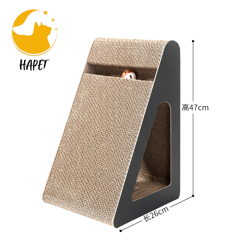 Protecting Furniture Cat Scratching Cardboard Triangle Cat Scratcher Slope Corrugated Scratch Pad