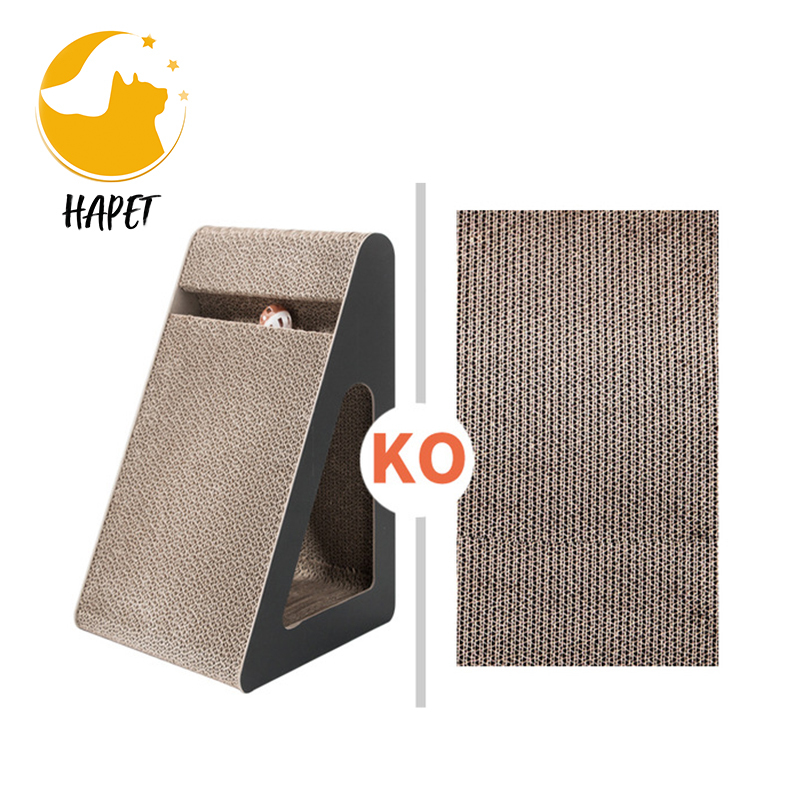 Protecting Furniture Cat Scratching Cardboard Triangle Cat Scratcher Slope Corrugated Scratch Pad