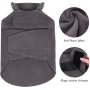 Dog Fleece Coat Warm Jacket with Hook and Loop Fastener, Easy to Take on and Off, Winter Vest Sweater for Small Medium Large Dog