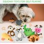 Dog Squeaky Toys for Small Dogs 12 Pack Puppy Toys Bundle Natural Cotton Rope