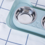 Wholesale Durable Factory Price Custom Abs Raised Feeding Stainless Pet Bowl