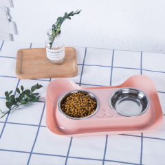 Wholesale Durable Factory Price Custom Abs Raised Feeding Stainless Pet Bowl