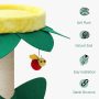 Cat Scratch Post Tree for Indoor Cats Flower Cat Tower Soft Plush Platform Pet Product