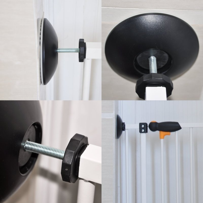 Baby Gate Wall Protector Doorways from Pet & Dog Gates Pressure Mounted Gate Work on Stairs Protect Walls