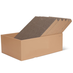 5 PCS Reversible Replacement Cardboard Refill Lounge Corrugated Scratching Bed  Cat Scratch Pad