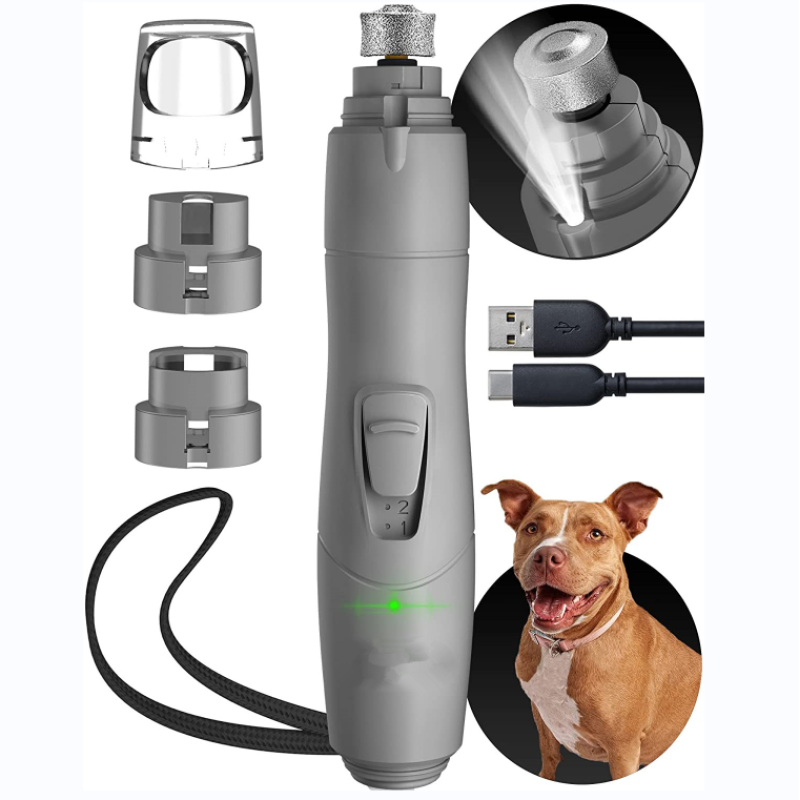 Rechargeable Dog Nail Grinder for Large Dogs With Professional Pet Nail Grinder