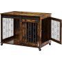 End Table for Medium Kennels with Sliding Door Dog Crate Furniture