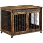 End Table for Medium Kennels with Sliding Door Dog Crate Furniture