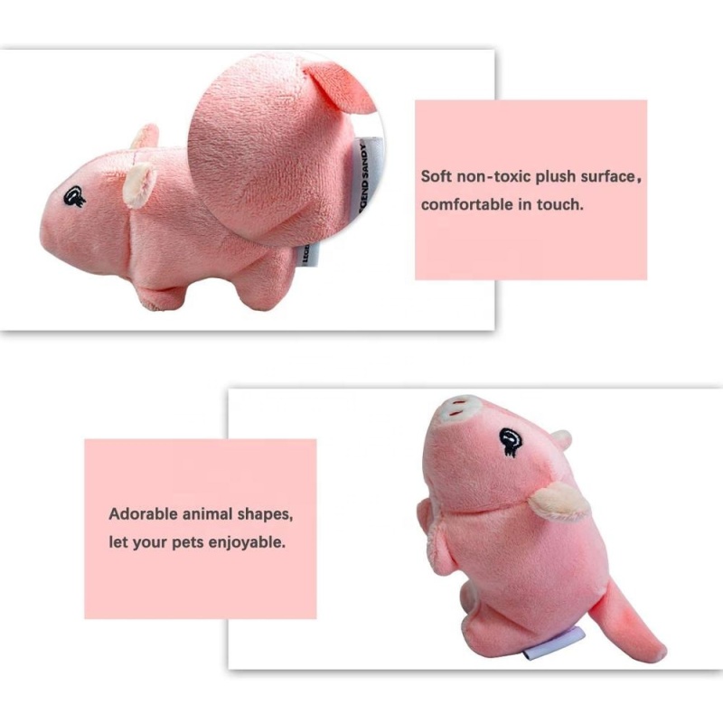 adorable enjoyable hand-stitched craft 12 packs soft non-toxic plush squeaky dog rubber chew toy