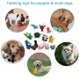adorable enjoyable hand-stitched craft 12 packs soft non-toxic plush squeaky dog rubber chew toy