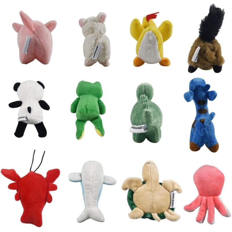 adorable enjoyable hand-stitched craft 12 packs soft non-toxic plush squeaky dog rubber chew toy